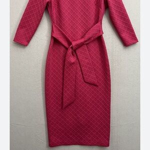 NY & C Elegant Quilted Pink Dress